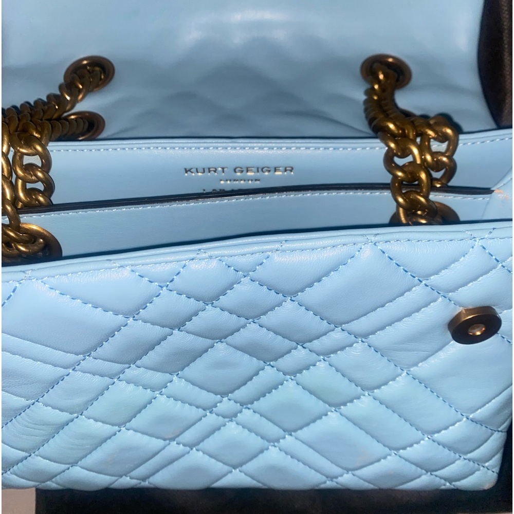 Keith Geiger soft leather sky blue purse - Picture 2 of 2